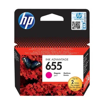 Bild av HP 655 / CZ111AE Magenta Ink Bläckpatron Färg baserade röd