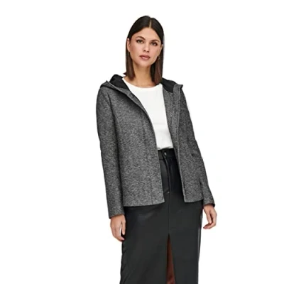 Bild av ONLY övergångsjacka ONLSedona Light Short jacka med XL huva, Grå (mörkgrå melange mörkgrå melange),
