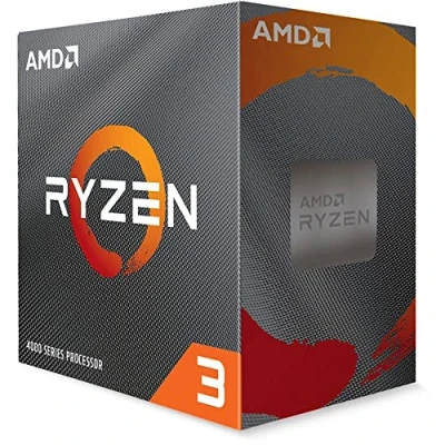 Bild av AMD Ryzen 3 4100 stationär processor (4 kärnor/8 trådar, 6 MB cache, upp till 4,0 GHz max. Boost)