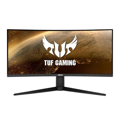 Bild av ASUS TUF Gaming VG34VQL1B 34 tum UWQHD böjd skärm 165 Hz, 1 ms MPRT, FreeSync Premium, DisplayHDR 400 VA panel, 21:9, 3440x1440, DisplayPort, HDMI, USB, ergonomisk, svart