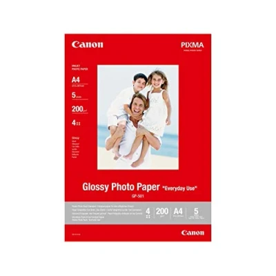 Bild av Canon GP 501 Glansigt 210 mikron A4 (210 x 297 mm) 170 g/m² 5 ark fotopapper