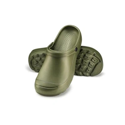 Bild av ESTRO Trädgårdsskor Herr Trädgård Tofflor Män Gummi Lätta Sommar Toffel Clogs F08 (46 EU, Grön)
