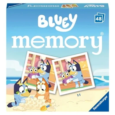 Bild av Ravensburger Bluey Mini Memory Matching Picture Snap Pairs Game For Kids Age 3 Years and Up