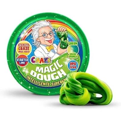 Bild av Craze Magic Dough barnlera magisk lera 15 g burk modellera från 2 år 12 varianter förval ej möjligt knådningsmetall 15391