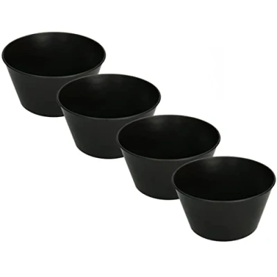 Bild av KOTARBAU® Uppsättning om 4 gummiomrörningskoppar 2 l rörskål för gips spatel byggdimensioner robust flexibel mjuk PVC