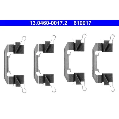 Bild av ATE 13.0460 0017.2 Kit d&#039;accessoires, plaquette de Frein à disque NISSAN: Murano I, NP300 Navara Pick up, Pathfinder 3