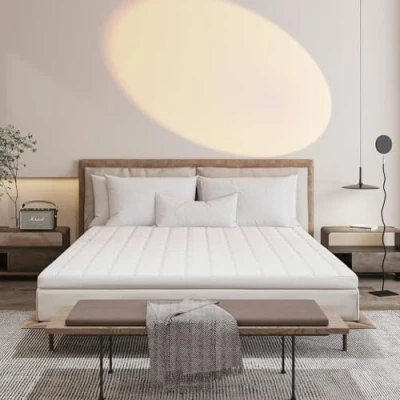 Bild av EGO HOME Madrassbäddmadrass 180 x 200, 7 cm hög madrassöverdrag av skum från zonskärning, 200 cm, madrassdyna med Oeko TEX certifierad för resårsäng madrasser bäddsoffa