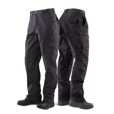 Bild av Tru Spec 24 7 Series Original Taktiska byxor för herr, pålitliga män, perfekta vandring, camping, utryckningspersonal, 65% polyester, 35% bomull, grågrön (Olive Drab), 42W x 32L