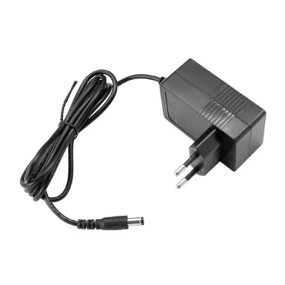Bild av OcioDual Strömadapter 12 V 2A, DC kontakt 5,5 x 2,5 mm, svart, väggmatare EU 2 stift, strömförsörjning, laddare för ljusremsor