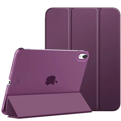 Bild av MoKo for iPad (A16) 11th Generation Case 2025, 10th 2022, Slim Stand Hard PC Translucent Back Shell Smart Cover 11 inch Auto Wake/Sleep, Deep Purple