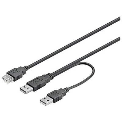 Bild av USB adapter med extra ström matning