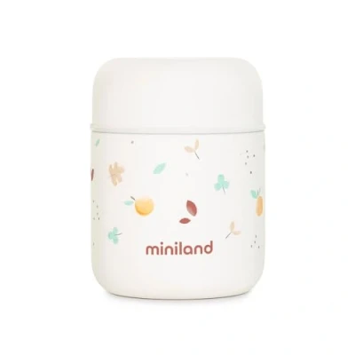 Bild av Miniland Food Thermy Mini Valencia 280 ml. Termos i rostfritt stål för att hålla barnmaten varm eller kall timmar.