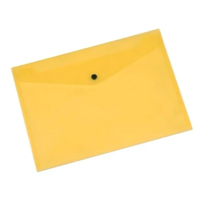 Bild av Q Connect A4 Dokumentmapp i Polypropylen, Gul, 1 stycken