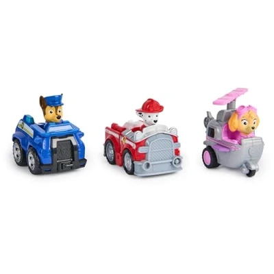 Bild av Paw Patrol, Deluxe räddningssplitzer (Deluxe Rescue Racers) med dragmotor sorterat slumpmässigt urval av karaktär