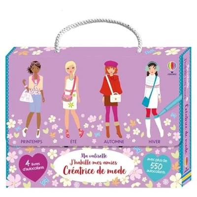 Bild av Ma valisette J&#039;habille mes amies Créatrice de mode Dès 7 ans: Coffret en 4 voulmes : Collection printemps ; Eté Automne Hiver
