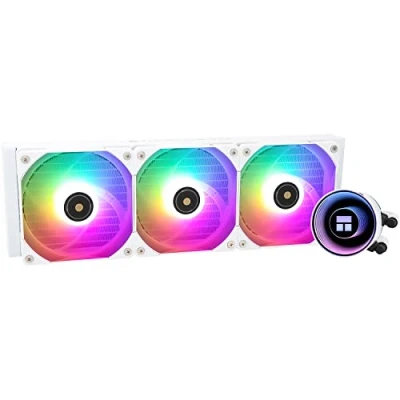Bild av Thermalright Frozen Notte 360 White ARGB Vattenkylning, CPU kylare, kylare specifikationer, 3 x 120 mm PWM fläkt, S FDB V2 lager, lämplig för AMD/AM4, Intel LGA 1700/1150/1151/1200/2011/2066