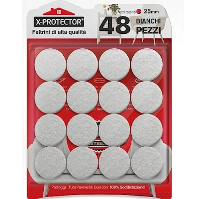 Bild av Stolsdynor golvskydd X PROTECTOR 48 st filtmöbeldynor premium stolskydd enormt antal golvskyddsdynor skydda trägolv med golvskydd!