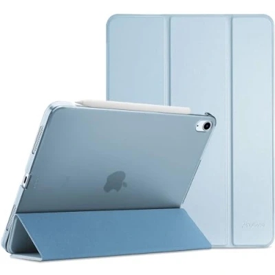 Bild av ProCase Fodral till iPad Air 5:e 2022 / 4:e 2020 10,9 tums, Slimmat Skyddsfodral Smart Folio Book Cover Case Himmelsblå