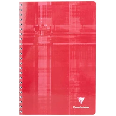 Bild av Clairefontaine 8172C spiralbok (DIN A4, 21 x 29,7 cm, rutig, 112 ark) 1 styck sorterad i färg