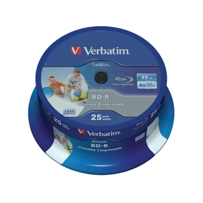 Bild av Verbatim 43811 SL Datalife Blu Ray Disk, 25GB, Paket med 25