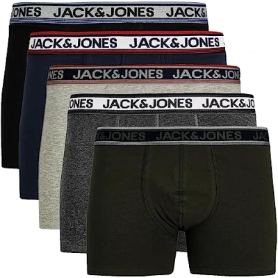Bild av JACK &amp; JONES Trunks 5 pack boxershorts shorts kalsonger flerpack, färgglad #43, L