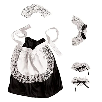 Bild av Widmann 6665C maskeradset hemmaflickor, huvudbonad, halsband, manschetter, kjol, förkläde, servitris, temafest, karneval