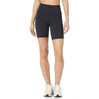 Bild av Amazon Essentials Active Sculpt High Rise 7 cykelshorts med fickor, svart, Small
