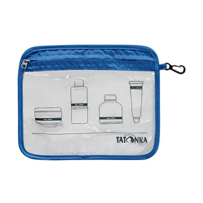 Bild av Tatonka Necessär Zip Flight Bag A5 Transparent påse för att ta med vätskor i flygplanets handbagage 22 x 18 cm (blå)