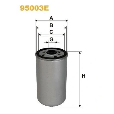 Bild av WIX FILTERS 95003E Filtre à Carburant vissé MAN: F 90, L 2000, 2000