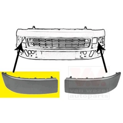 Bild av VAN WEZEL 5790586 Enjoliveur, pare chocs avant droite VOLKSWAGEN: Transporter 5 Bus, 5, Multivan (7HM