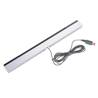 Bild av Trådbunden infraröd rörelsesensor med sensor kompatibel Wii/Wii U den trådbundna detektorstängen innehåller ett stativ som gör det enkelt att montera mottagaren ovanför