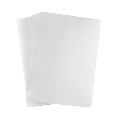 Bild av QWORK 50 ark overheadfolie, A4 OHP folie overhead transparent för laserskrivare bläckstråleskrivare (0,12 mm tjock)