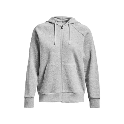 Bild av Under Armour Rival Tröja med dragkedja Mod gray light heather white, Storlek: XL, white
