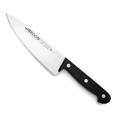 Bild av Arcos 280404 Serie Universal kockkniv blad nitrum rostfritt stål 155 mm, handtag polyoximetylen (POM) färg svart, 19,38 x 5 cm