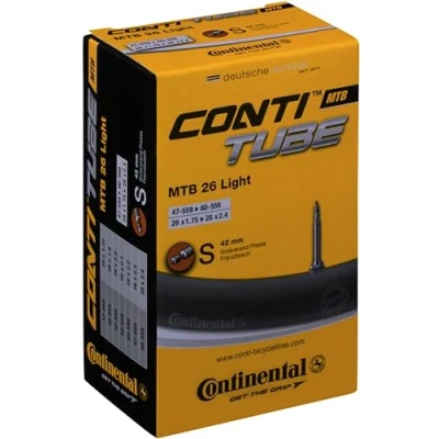 Bild av CONTINENTAL MTB Tube Light 26 x 1,9 2,4 (47 60x559) Presta (Removable core) 42 mm