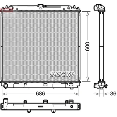 Bild av Kylare, motorkylning, nissan navara np300, np300 flak/chassi, pathfinder iii, 21410EB30A, 21410EB31A, 21410EB31B