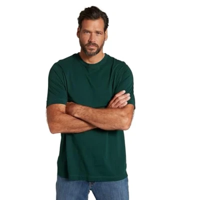 Bild av JP1880 2ER PACK Vausschnitt Halbarm Tshirt bas, Storlek: 4XL, Dark green