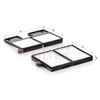 Bild av MANN FILTER CU 21 001 2 Filtre d&#039;habitacle à particules 214 149 19,5 TOYOTA: Carina E 5 portes, Avensis I Liftback, Berline