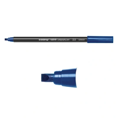Bild av edding kalligrafi penna 1255 penna, 3,5 mm, stålblå