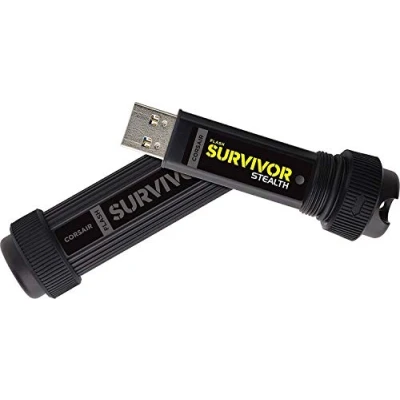 Bild av Corsair Flash Survivor Stealth v2 128 GB USB minne (USB 3.0, robust, vattenavvisande) svart