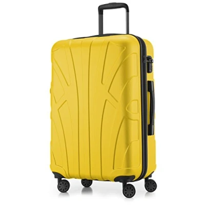 Bild av Suitline Koffer i 3 Größen, Vagnset Rollkoffer Hartschalen Reisekoffer (55 cm, 66 76 cm) Zwillingsrollen, 15 Verschiedene Farben, gUL, Resväska