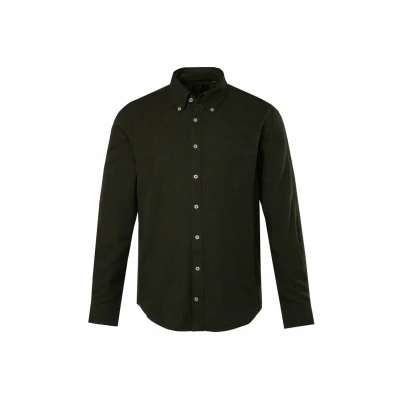 Bild av JP1880 Langarm Buttondownkragen Modern FIT BIS 8 XL Skjorta, Storlek: Large, Fir green