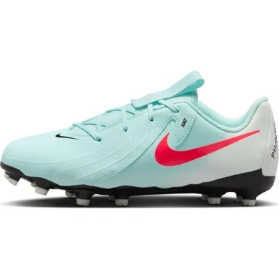 Bild av Nike Performance JR Phantom GX II Academy FG/MG Unisex Fotbollsskor fasta dobbar för barn, Storlek: 36, Mint/atomic red/off noir