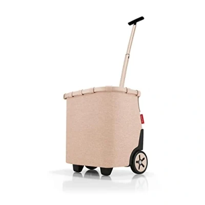 Bild av reisenthel carrycruiser bärbar shoppingvagn med robust aluminiumram, axelrem och avtagbar nätinnerficka tillverkad av vattenavvisande material, Färg: Twist kaffe, En Storlek, Bohemisk