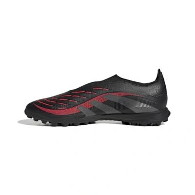 Bild av adidas Performance Predator League Laceless TURF Fotbollsskor universaldobbar, Storlek: 48, Core black/grey four/lucid red Textil/syntet
