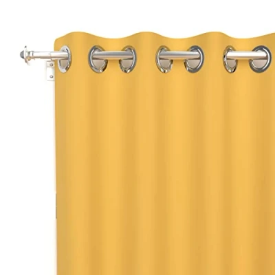 Bild av Soleil d&#039;Ocre Alix Rideau Jag Å Illets, Polyester, Gul, 135x250 cm
