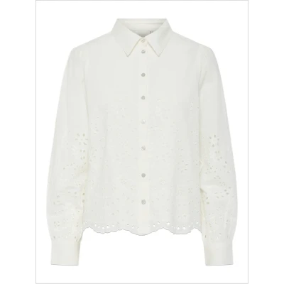 Bild av YAS Yasluma Shirt Skjorta, Storlek: 34, Star white