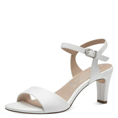 Bild av Tamaris dam 1 28008 42 sandaler med klack, vit matt, 36 EU
