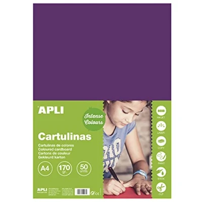 Bild av APLI 14247 kartong, A4, 170 g, 50 ark