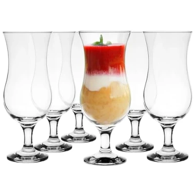 Bild av Glasmark Krosno Glasses Cocktail Set Long Drink Gin Beer Water Drinkglas Vattenglas Smoothie Dessert Diskmaskin Säker Transparent 6 x 420 ml